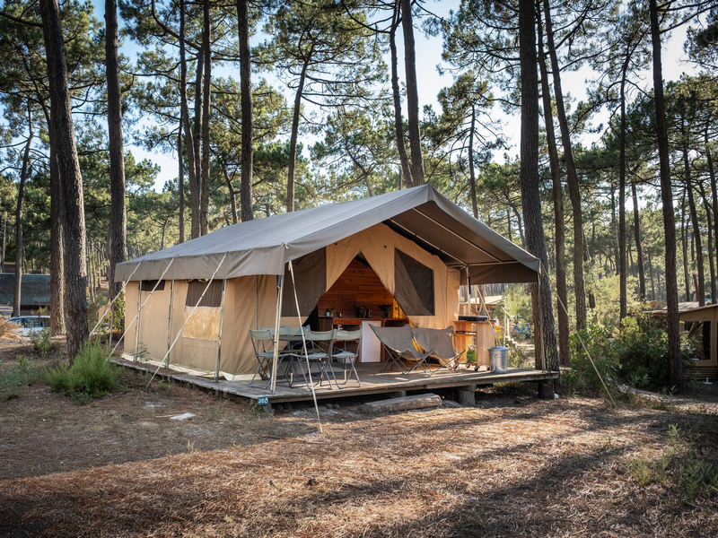Die Stoff- & Holz-Zelt Sweet - Huttopia
