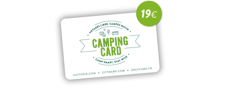 Huttopia Camping Card carte de fidélité réductions séjours en emplacement