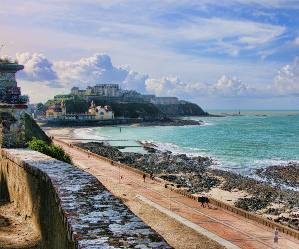 Bord de mer de Granville en Normandie