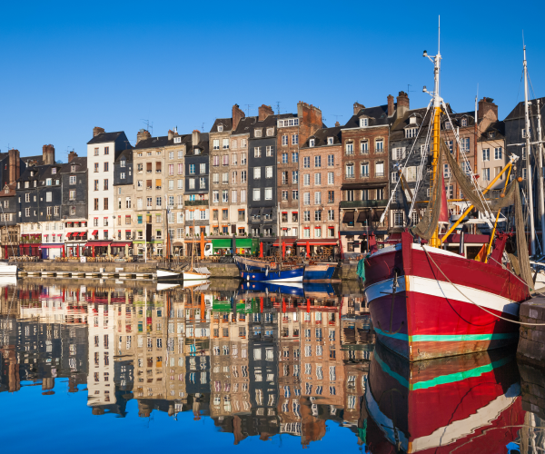 Port de Honfleur en Normandie