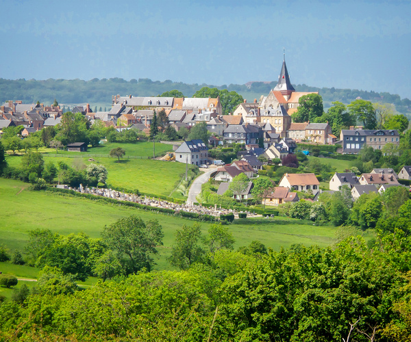 Paysage du Calvados en Normandie