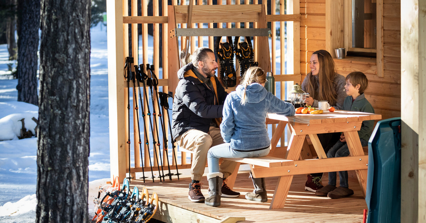 Camping Val Cenis huttopia hiver
